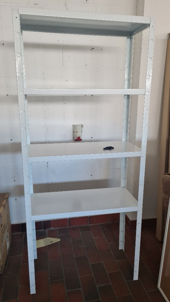 Nieuw wit metalen rek - 180 x 80 x 35 cm, Huis en Inrichting, Kasten | Ladekasten, Ophalen, Metaal