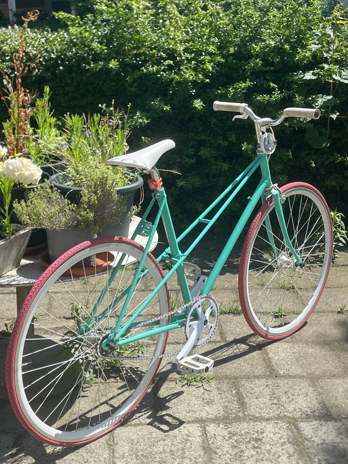 Retro Fiets - klein kader, Fietsen en Brommers, 51 tot 55 cm, Ophalen, Terugtraprem