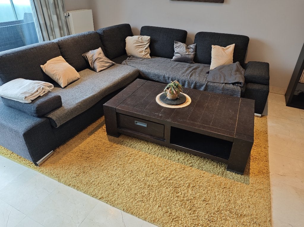 Salontafel in de woonkamer met lade en opbergruimte, Huis en Inrichting, Tafels | Salontafels, Ophalen, Gebruikt, 50 tot 100 cm
