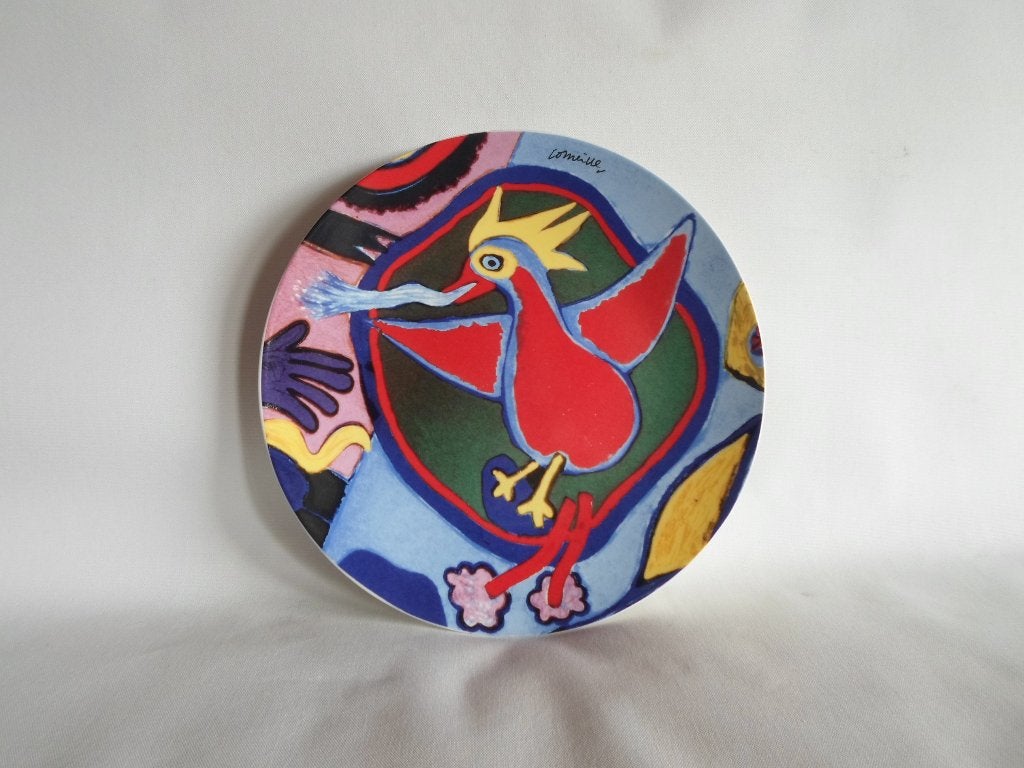Corneille à grande échelle, Antiquités & Art, Art | Objets design, Enlèvement, Plat, Multicolore, Autres matériaux