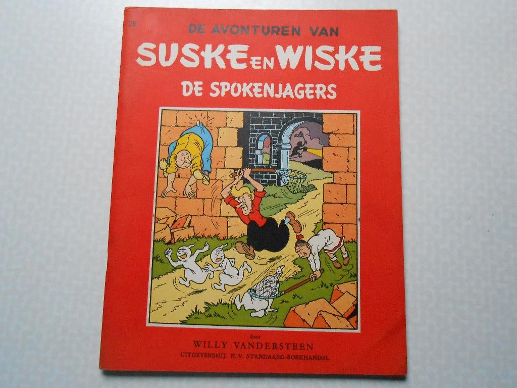 Suske en wiske 28 De spokenjagers 1956 1 ste druk., Boeken, Stripverhalen, Willy Vandersteen, Eén stripboek, Ophalen of Verzenden