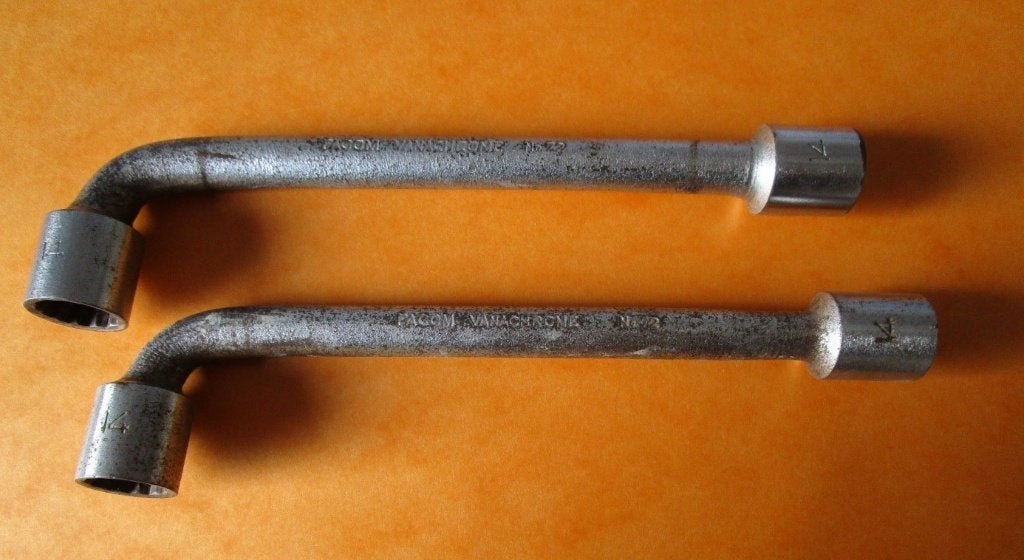 2 clés à pipe FACOM VANACHROME vintage N 72 14mm 12 pans, Autos : Divers, Outils de voiture, Enlèvement ou Envoi, Utilisé