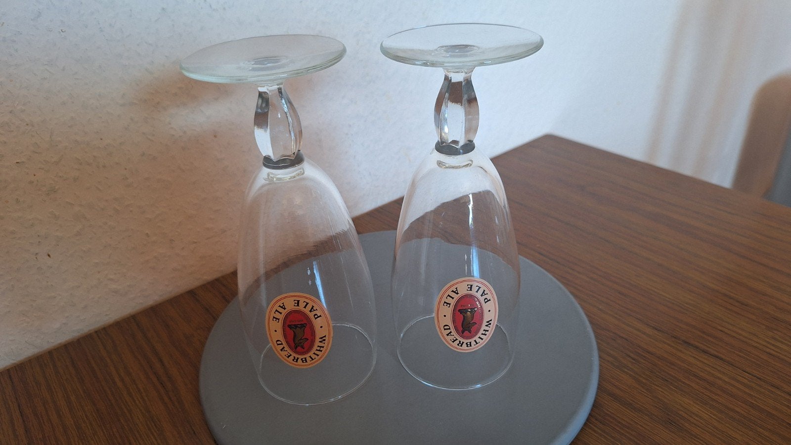 Ensemble de 2 verres Whitebread Pale Ale., Collections, Enlèvement ou Envoi, Comme neuf, Verre ou Verres, Autres marques