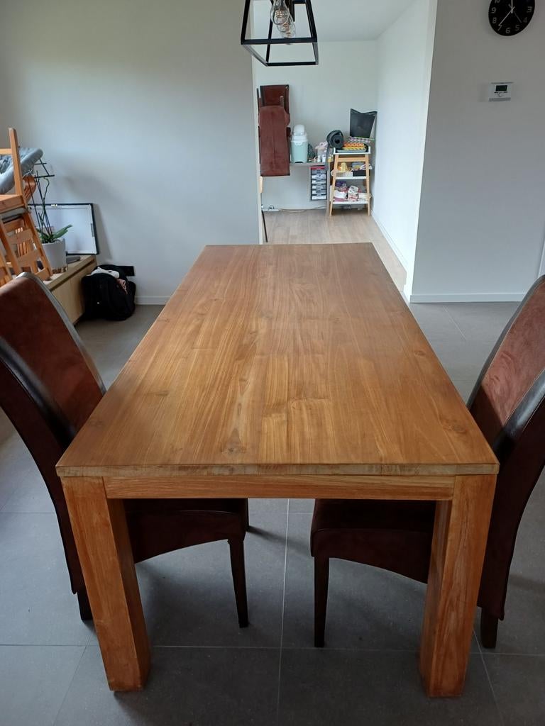 Tafel + 6 stoelen, Huis en Inrichting, Tafels | Eettafels, Ophalen