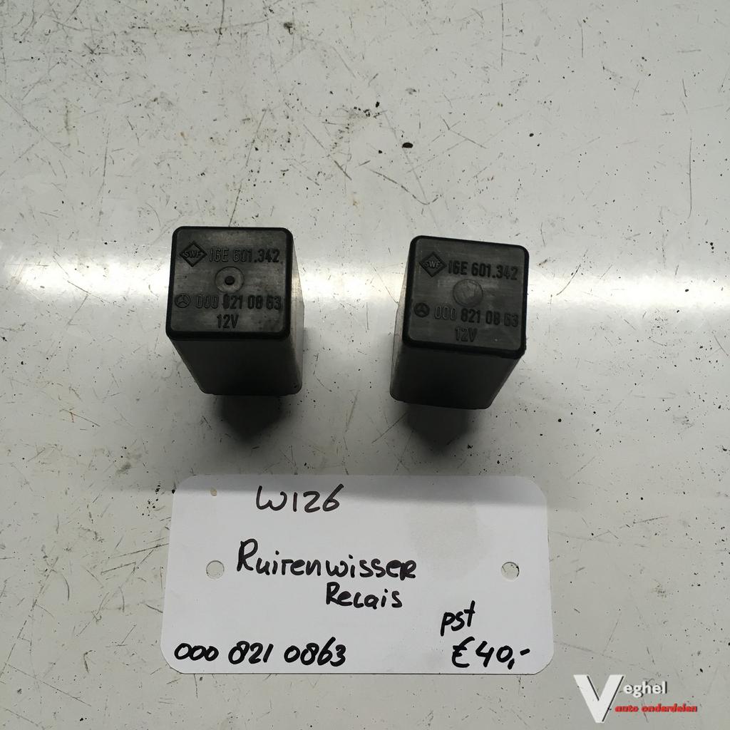 Mercedes W126  Ruitenwisser relais 000 821 0863, Auto-onderdelen, Gebruikt, -, -, Ophalen of Verzenden