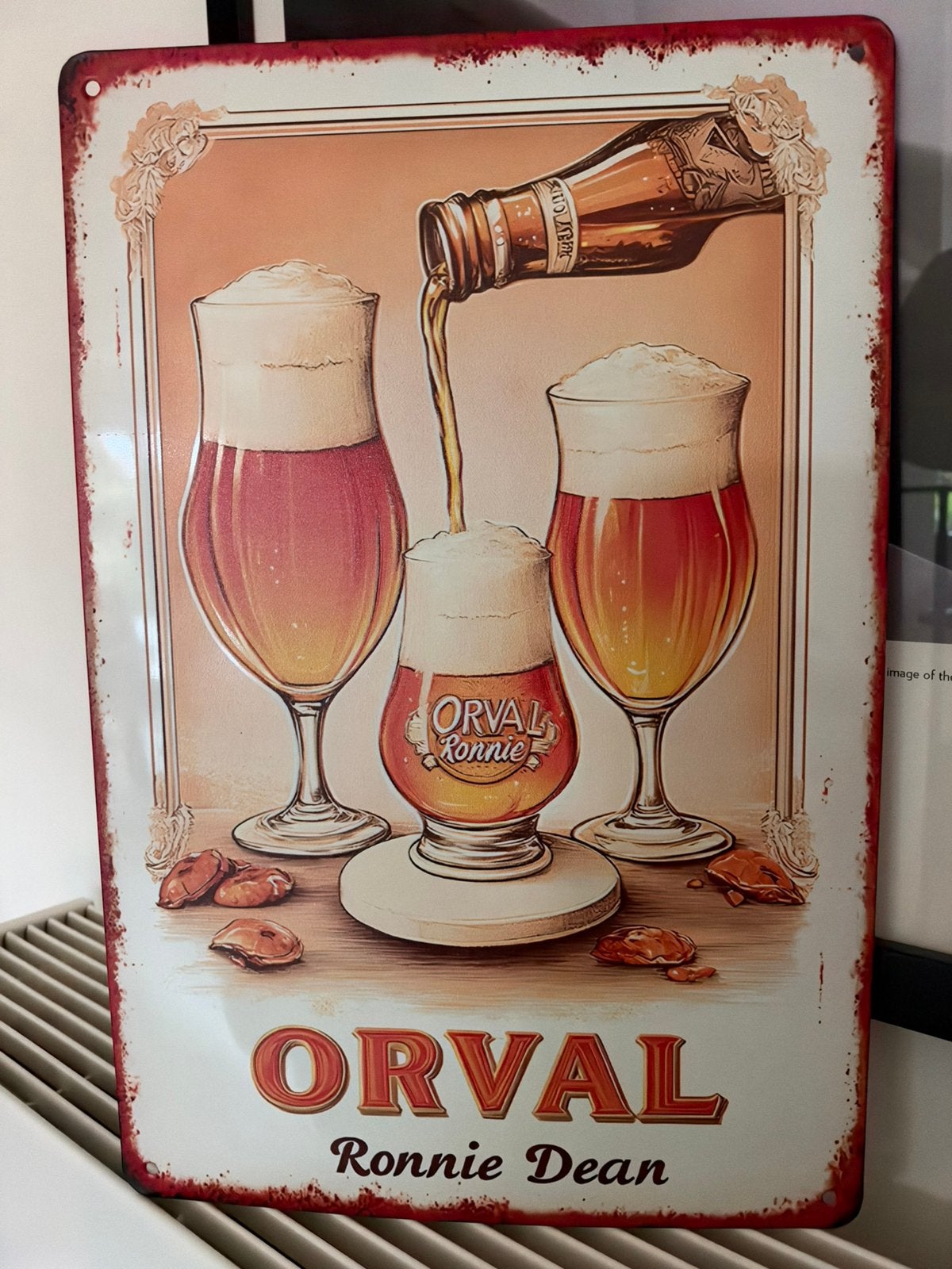 Panneau d'affichage en métal Orval, Enlèvement ou Envoi, Neuf, Panneau publicitaire
