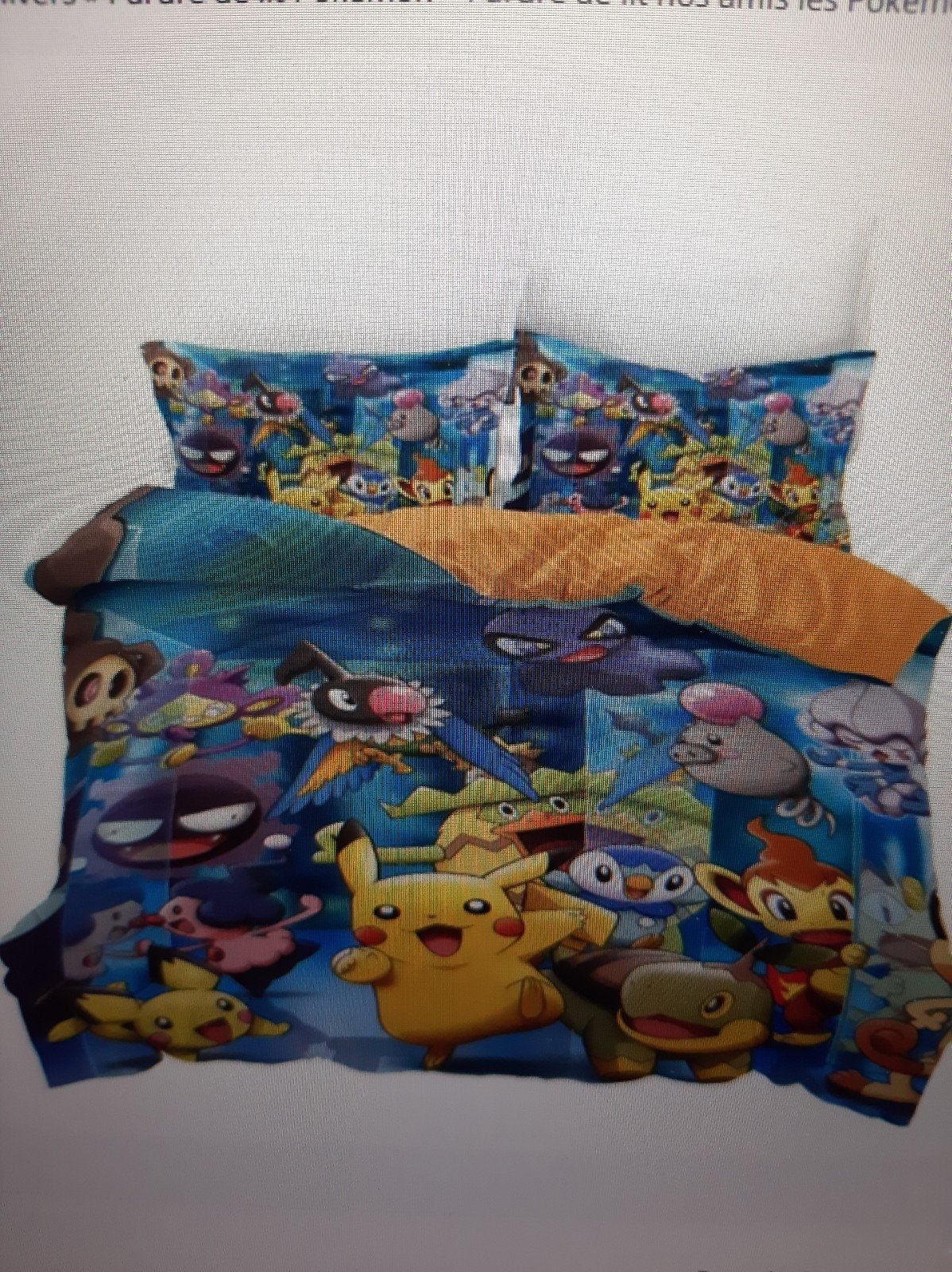 Housse de couette et taies pokemon, Enlèvement