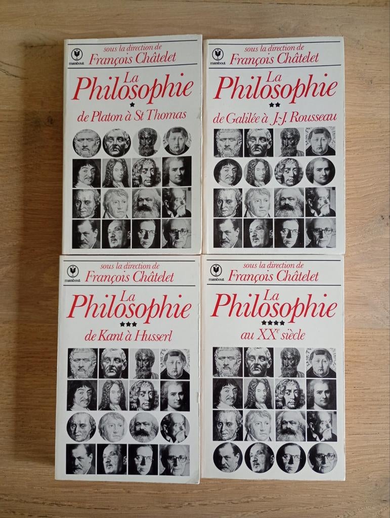 La Philosophie vol 1 à 4 François Châtelet Marabout TBE, Boeken, Filosofie, Ophalen of Verzenden, Gelezen, Metafysica of Natuurfilosofie