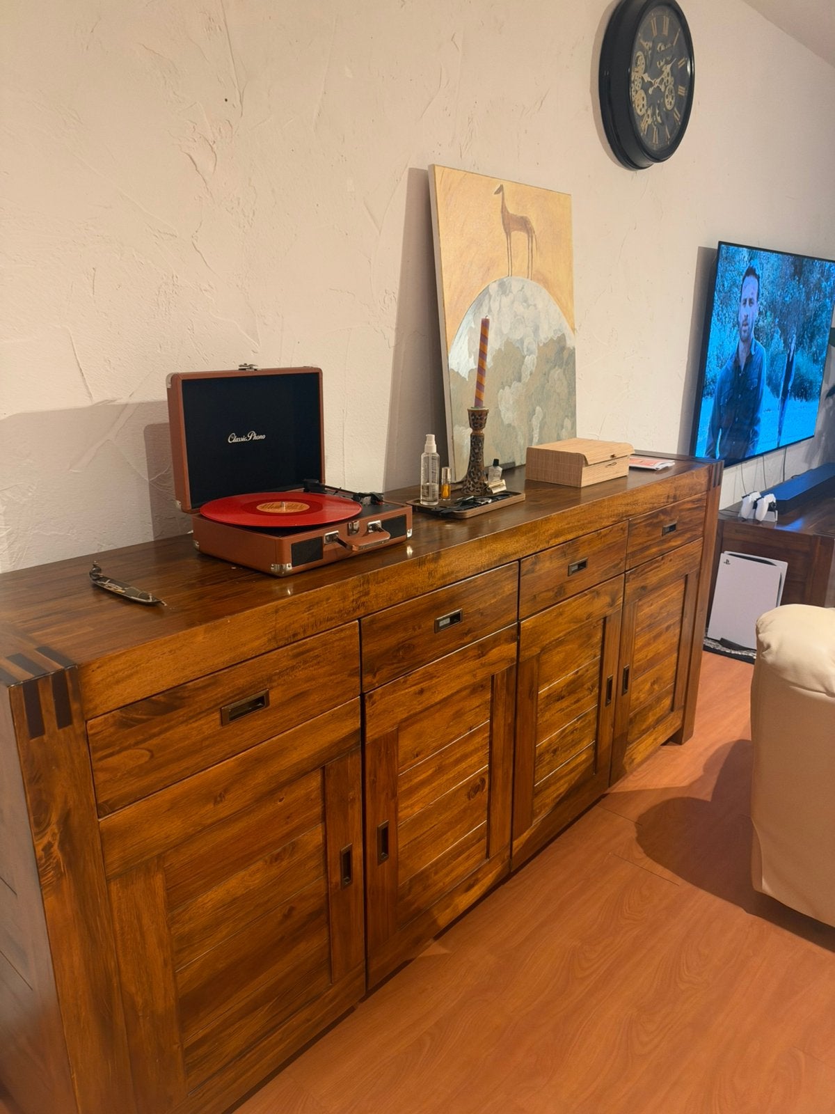 Veelzijdige eikenhouten opbergkast /console in uitstekende, Huis en Inrichting, Ophalen, Zo goed als nieuw, Eikenhout