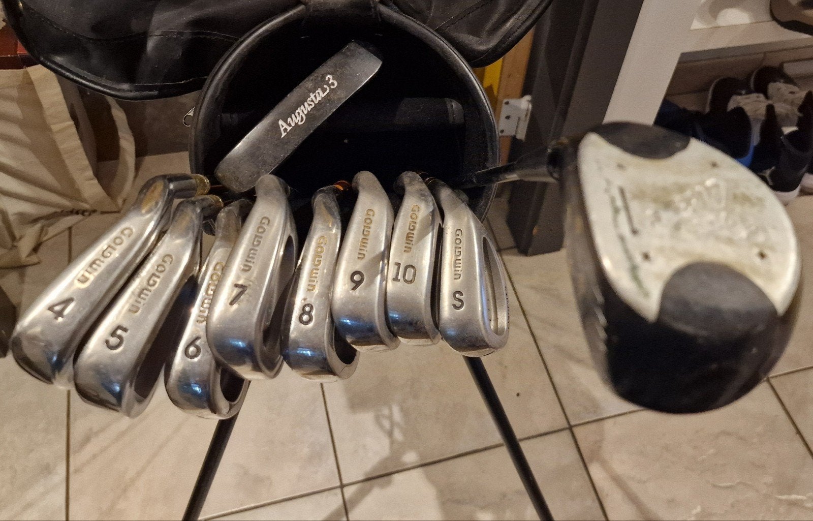golfset met Bag Boy golftrolley, Ophalen, Gebruikt