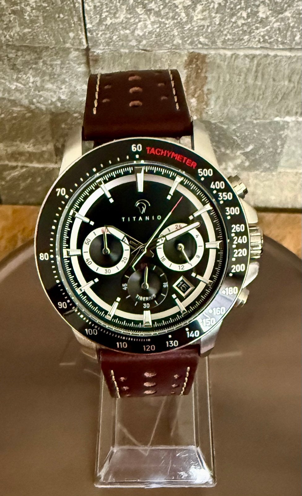 TITANIO TIBERIUS CHRONO VAUT499€! 💯%NOUVEAU, ORIGINAL, Enlèvement ou Envoi, Neuf