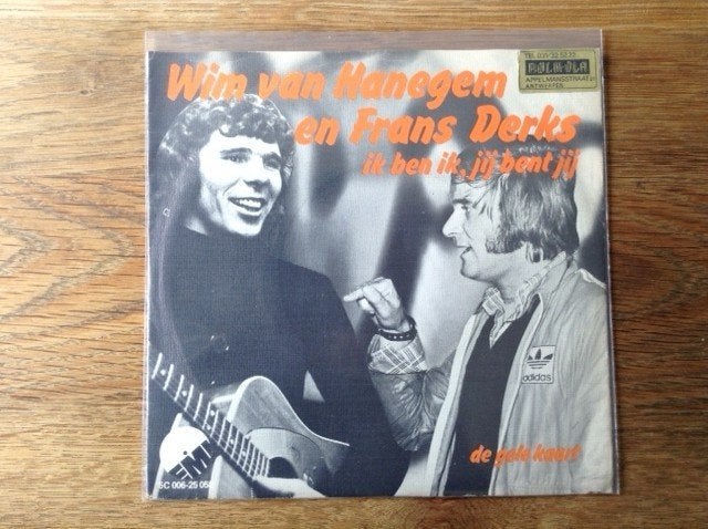 single wim van hanegem en frans derks, En néerlandais, Enlèvement ou Envoi, Single, 1970 - 1979