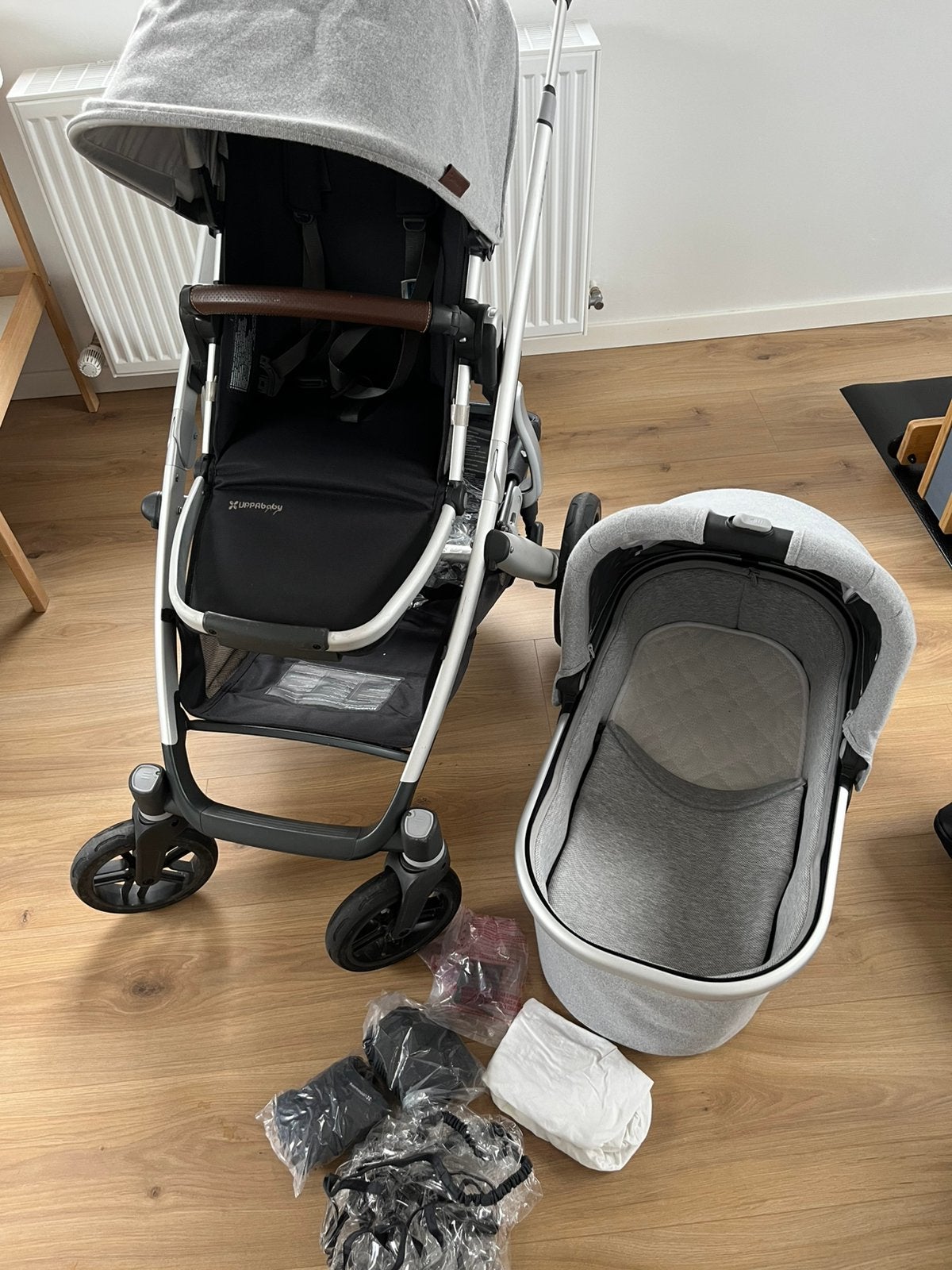 2 in 1 buggy Uppababy - grijs, Kinderen en Baby's, Ophalen, Zo goed als nieuw