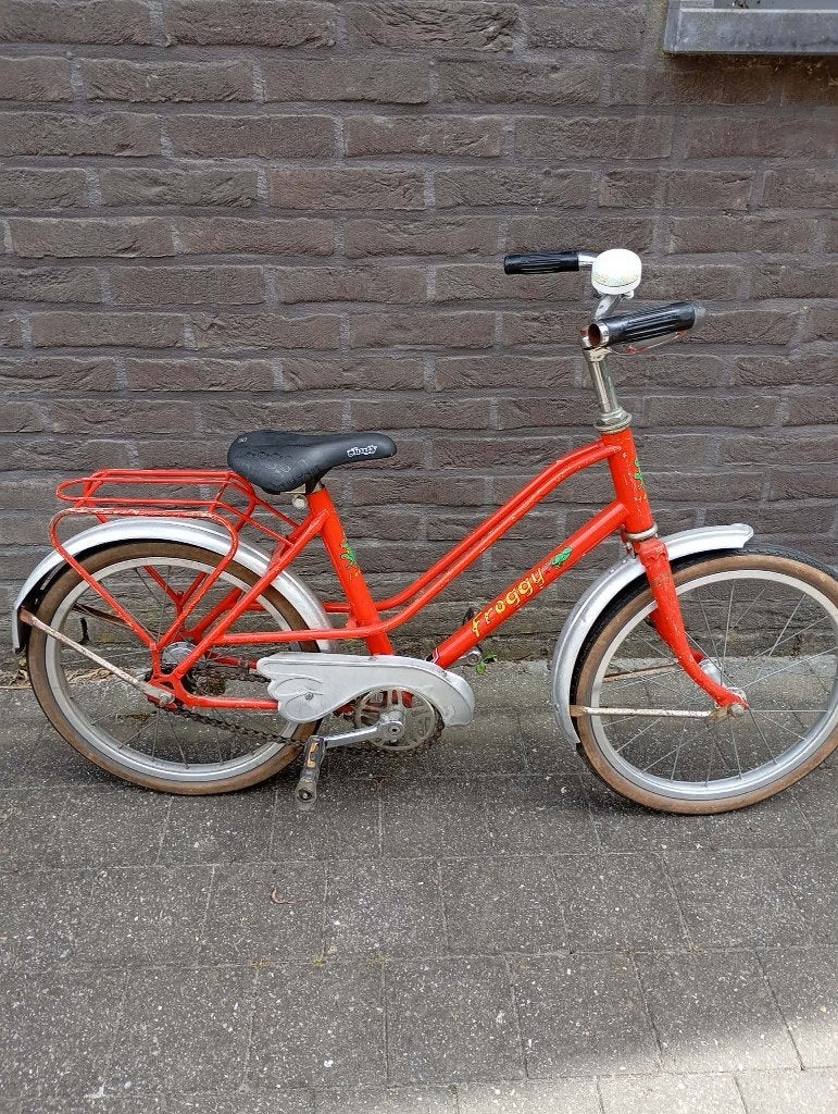 retro fiets 16 inch, Fietsen en Brommers, Ophalen, Terugtraprem, Froggy, 16 tot 20 inch