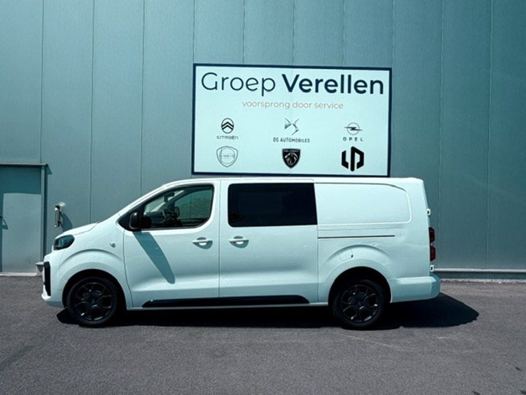 Citroen Jumpy 2.2 Bhdi 180 EAT8 Double Cab 6pl, Auto's, Automaat, Monovolume, Wit, Bedrijf