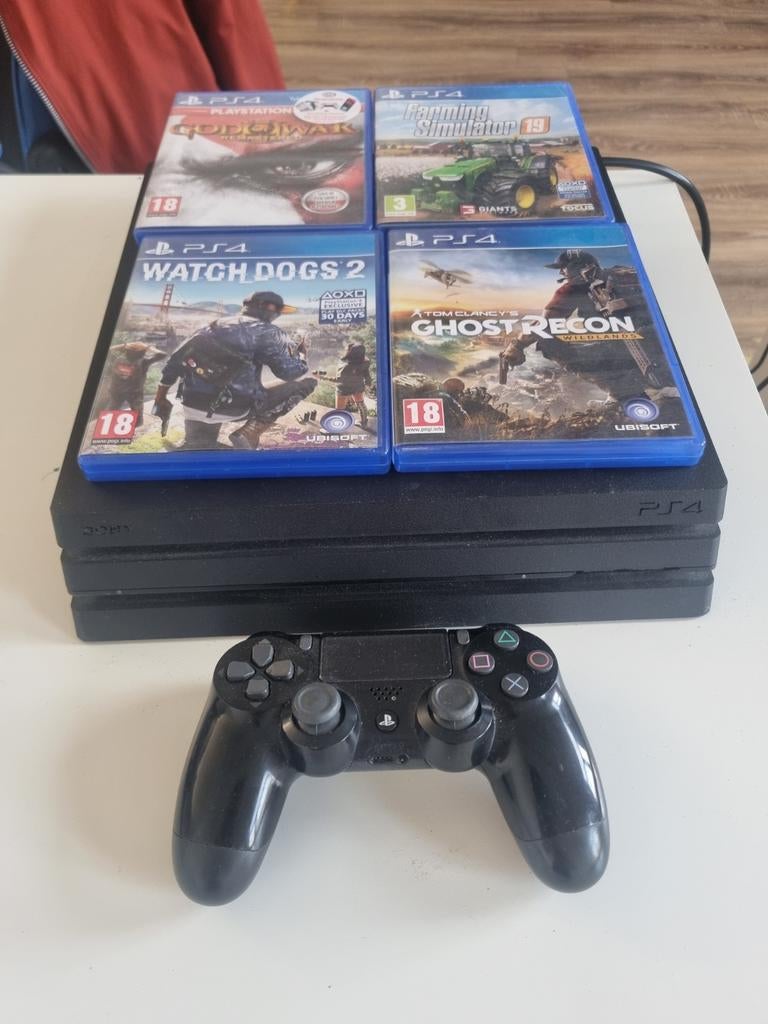 PlayStation 4 Pro 1TB + 32" TV als nieuw, Games en Spelcomputers, Ophalen of Verzenden, 1 TB, Pro