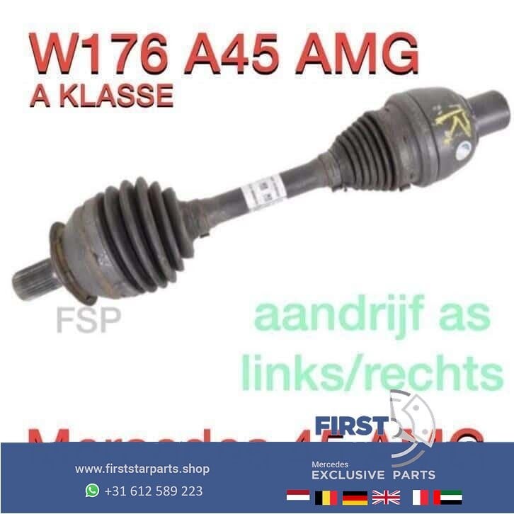W176 A45 AMG steek as aandrijfas links rechts MB A Klasse 45, Gebruikt, -, Ophalen of Verzenden, -