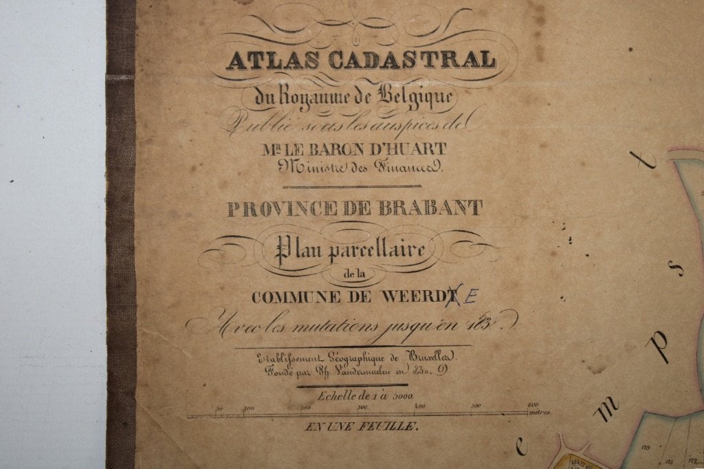 ancien plan de Weerde (Zemst), Vandermaelen, 19e siècle, Enlèvement