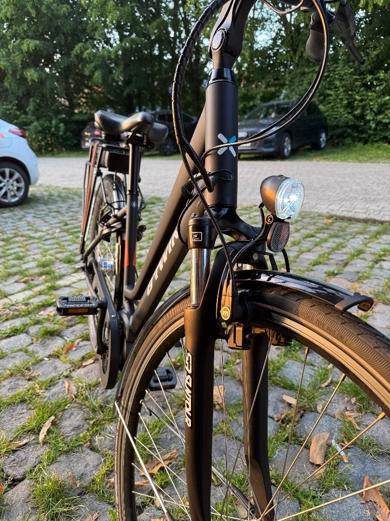 Btwin elektrische fiets, Fietsen en Brommers, Minder dan 30 km per accu, Zo goed als nieuw, 47 tot 51 cm, Ophalen