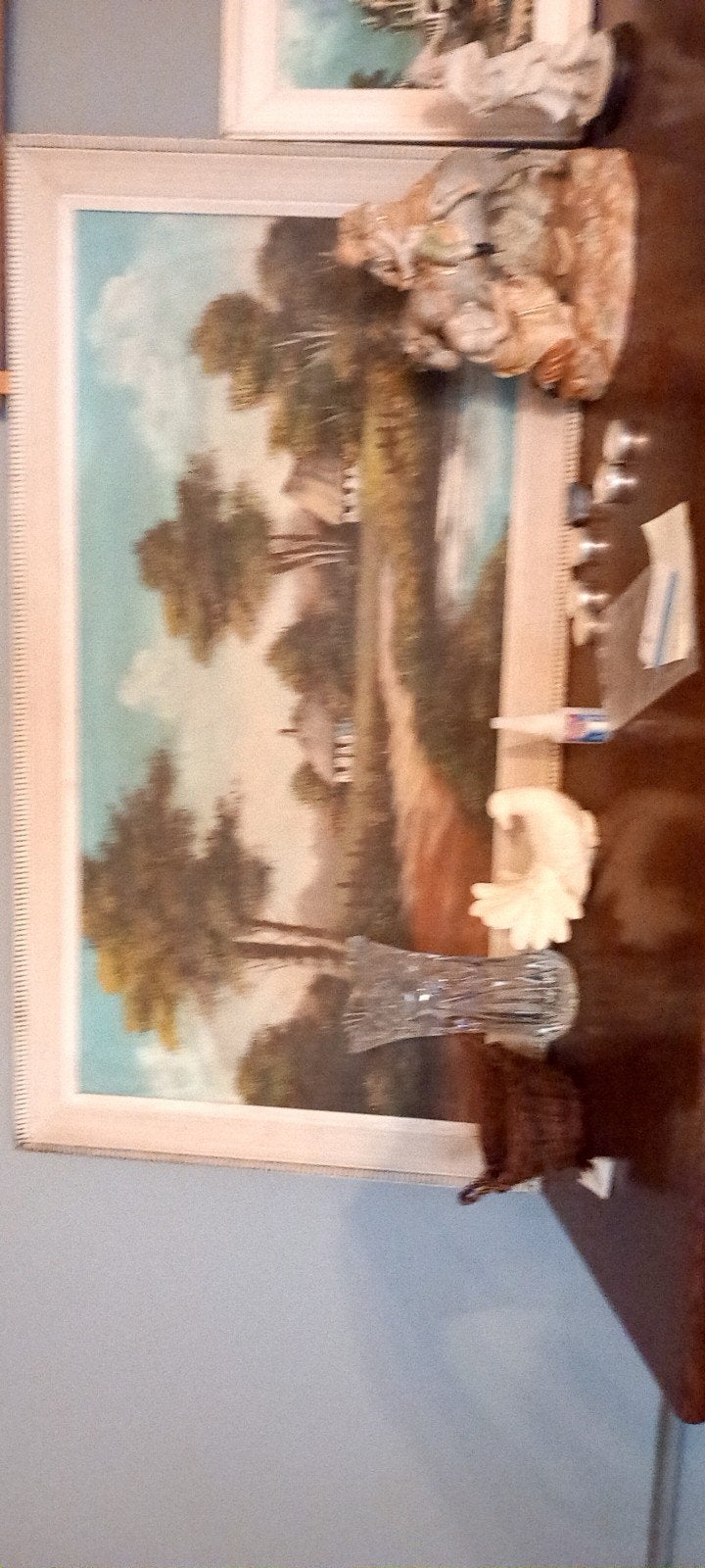 Tafel met frame, Antiek en Kunst, Vintage