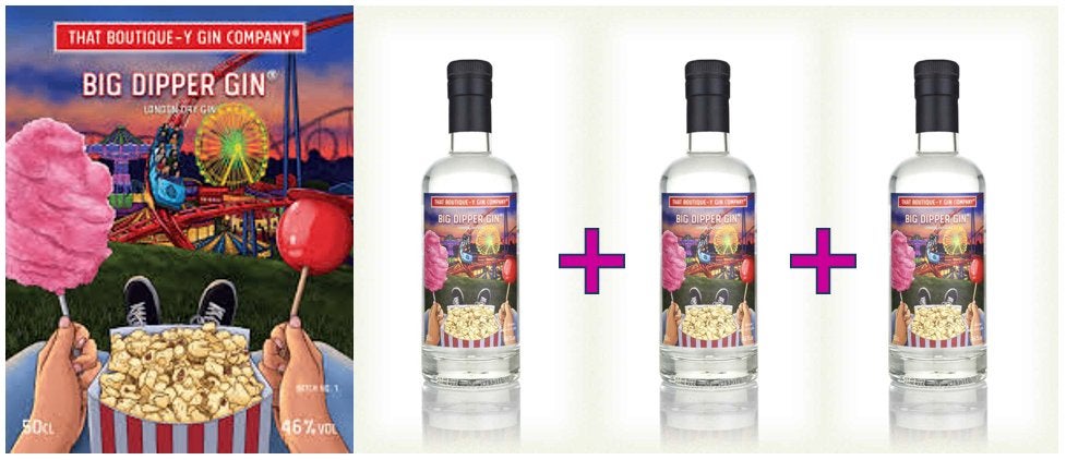Big Dipper Gin That Boutique-y Gin Company 3x50cl, Overige gebieden, Overige typen, Nieuw, Ophalen of Verzenden