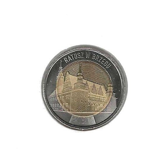 Polen, 5 Zlotych 2025, Town Hall in Brzeg., Ophalen of Verzenden, Polen, Losse munt