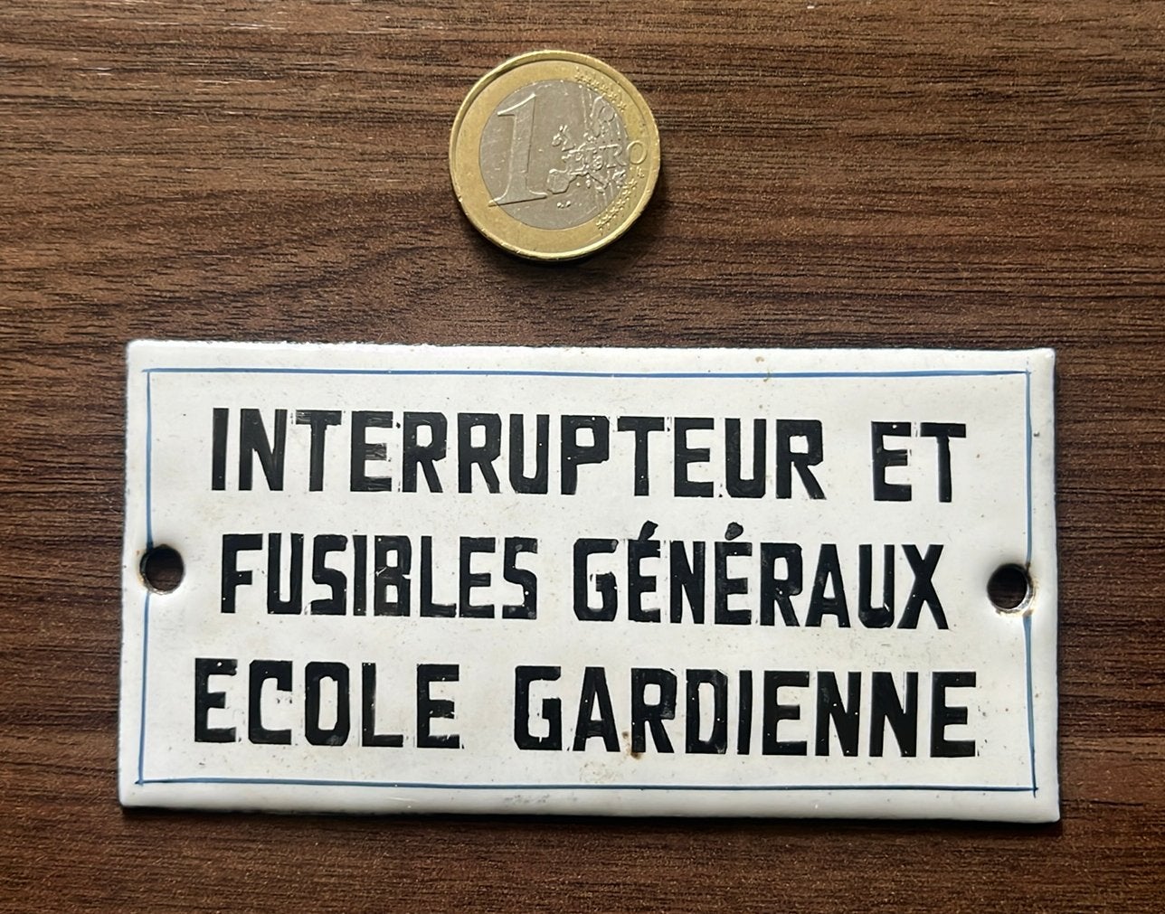 Sympathique plaque émaillée informative, Collections, Enlèvement ou Envoi