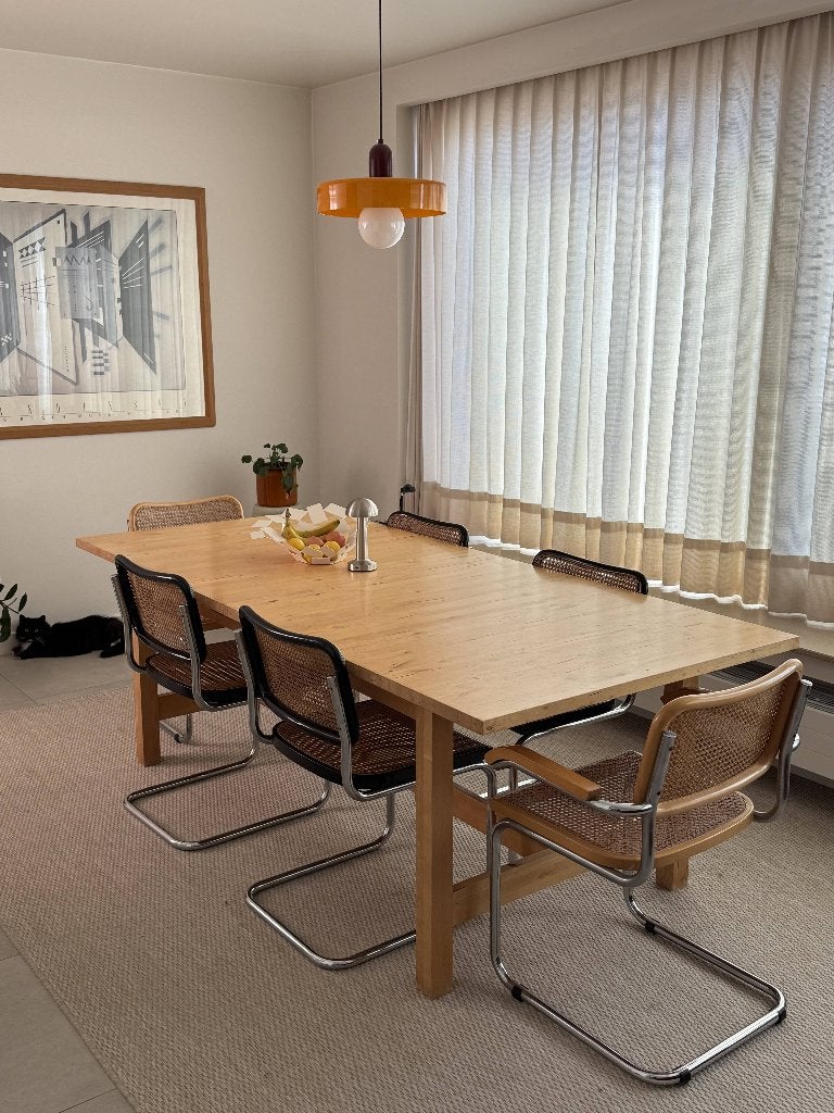 Stevige uitrekbare volhouten eettafel, Huis en Inrichting, Tafels | Eettafels, Ophalen, Gebruikt, 100 tot 150 cm, 200 cm of meer
