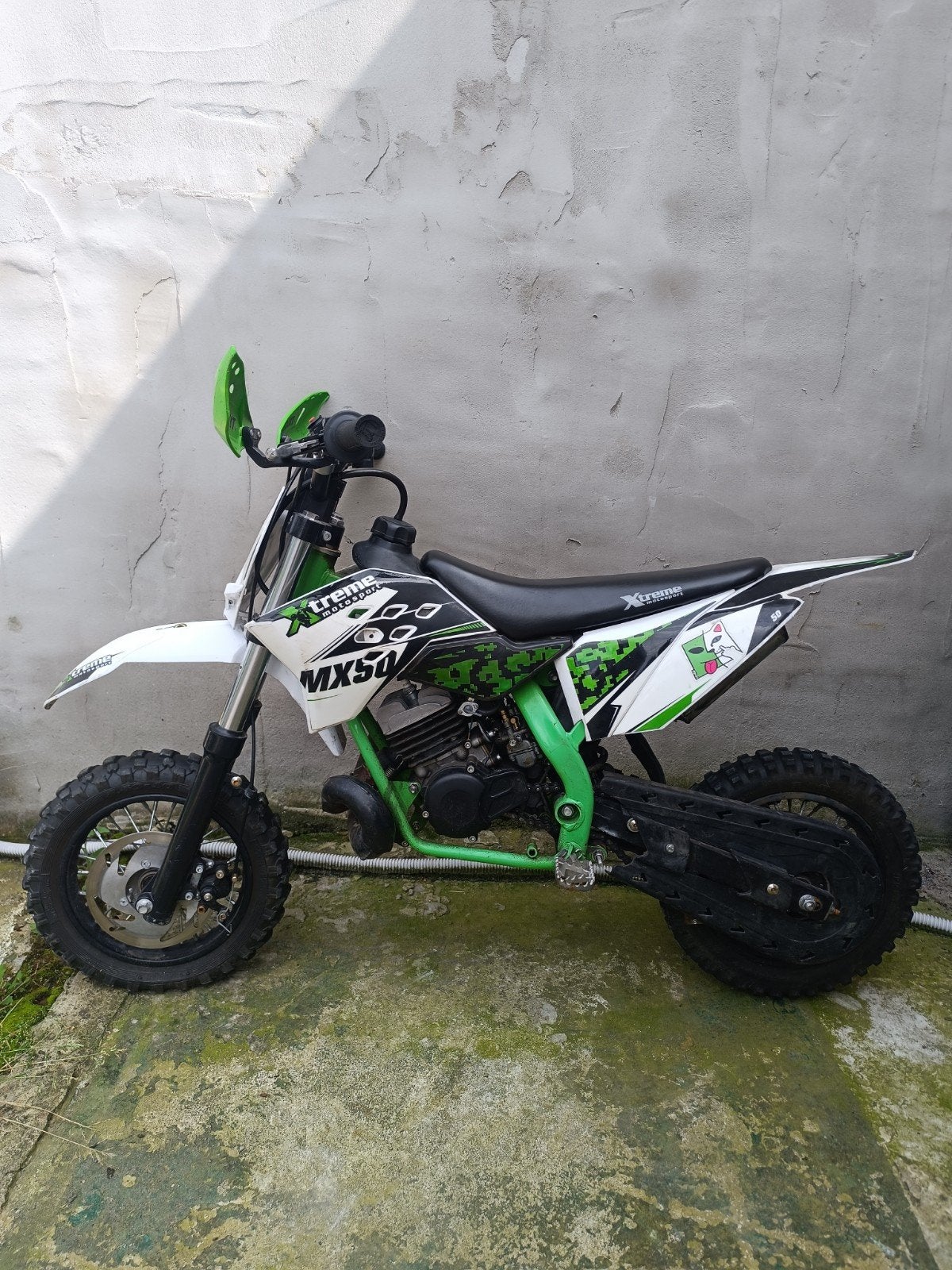 pitbike xtreme motosports mx50 ktm look, Fietsen en Brommers, Gebruikt, Pitbike, 50 cc, Schijfrem