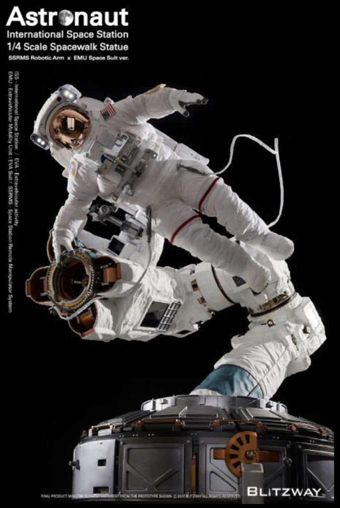Blitzway 1/4 NASA Astronaut EMU Space Station nieuw, Collections, Enlèvement, Neuf, Film, Autres types
