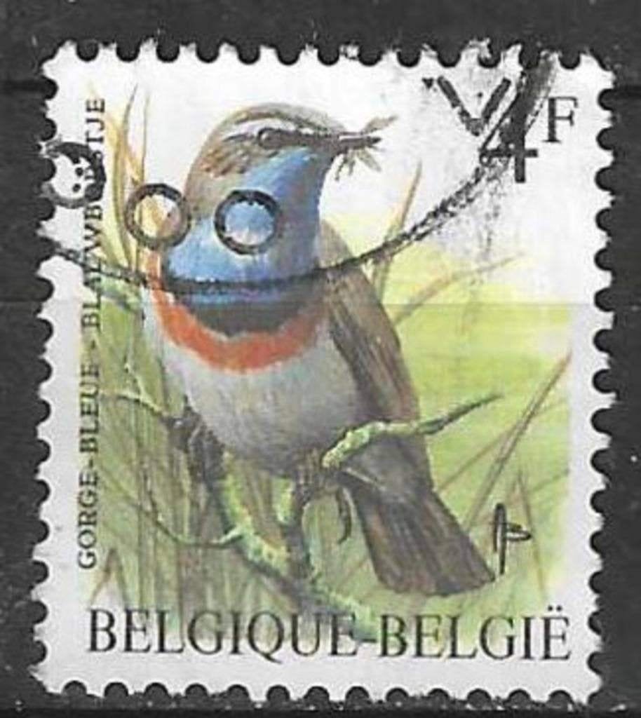 Belgique 1989 - Yvert/OBP 2321 - Buzin - Bluethroat (ST), Envoi, Affranchi, Oblitéré, Véhicules