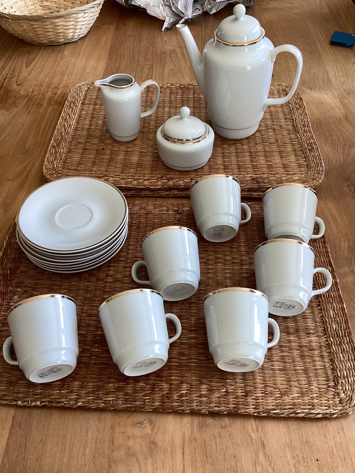 Service á cafē en porcelaine, Antiquités & Art, Enlèvement