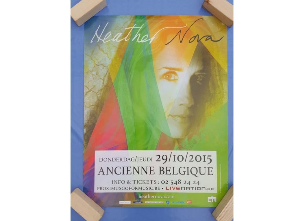 Affiche du concert : Heather Nova, Enlèvement ou Envoi, Rectangulaire vertical, Comme neuf, Musique
