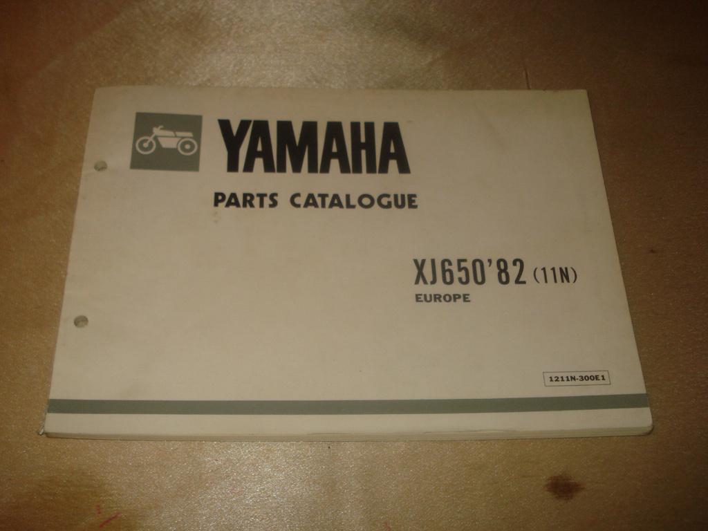 YAMAHA XJ650 '82 Ancien Catalogue des Pièces Détachées, Motoren, Handleidingen en Instructieboekjes, Ophalen of Verzenden, Yamaha