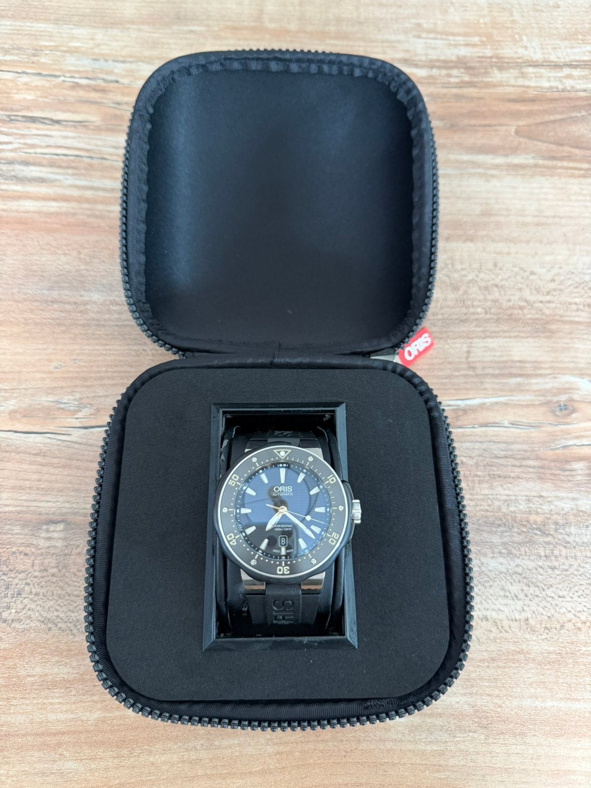 Montre Oris ProDiver Date 1000 mètres, Enlèvement, Comme neuf