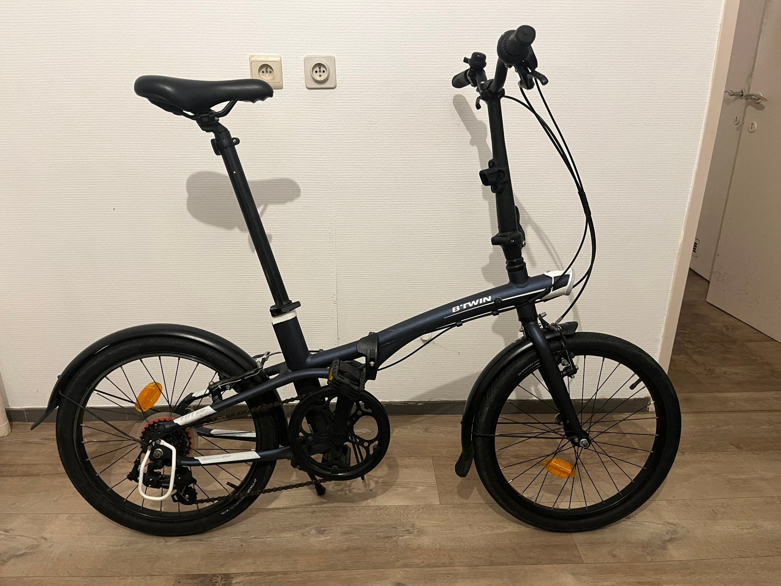 Btwin tilt 500 vouwfiets herzien, Fietsen en Brommers, Gebruikt, Velgrem, Versnellingen, Ophalen