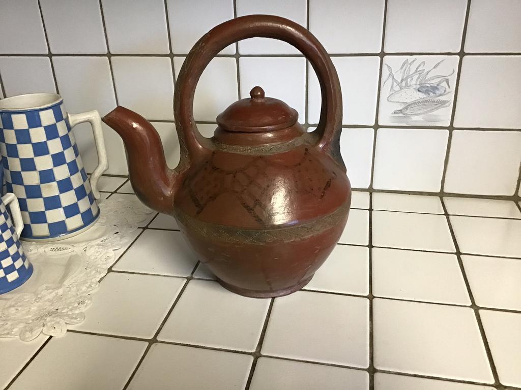 Waterketel moor theepot koffiepot in aardewerk keramiek, Antiek en Kunst, Ophalen of Verzenden