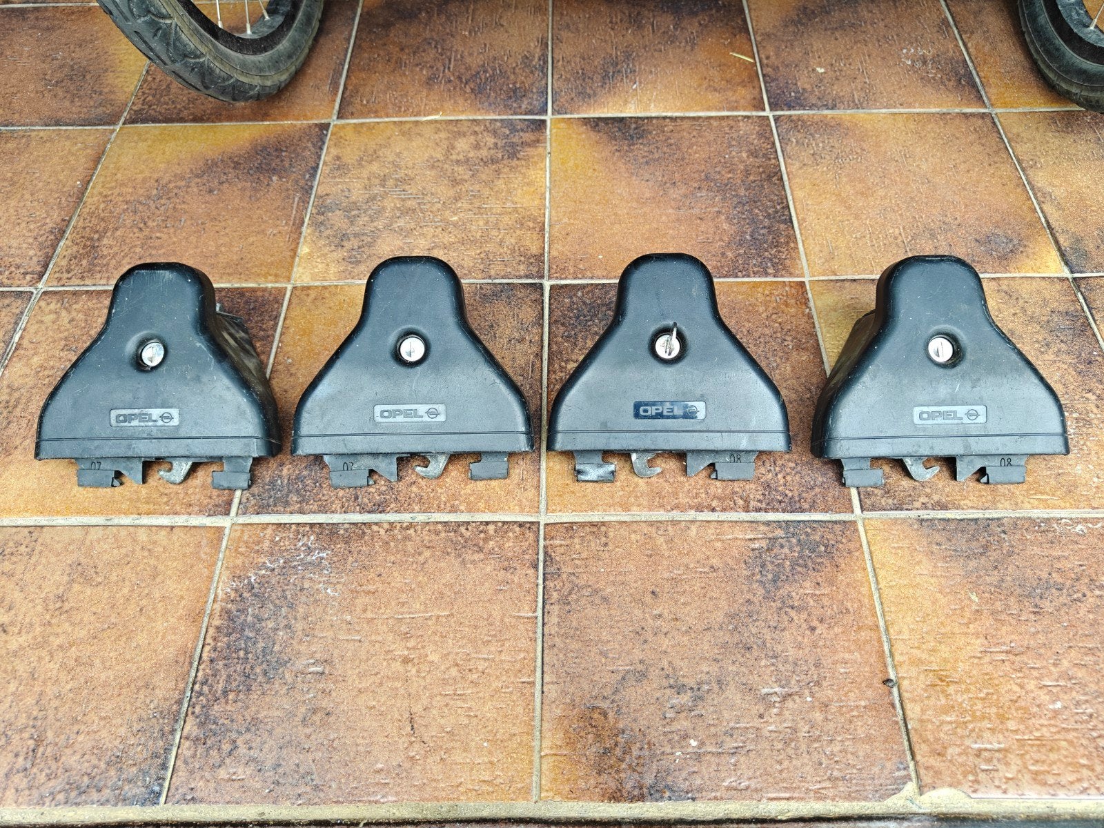 Dakdragervoeten Opel Meriva A, Corsa D en andere., Auto diversen, Dakdragers, Ophalen, Gebruikt
