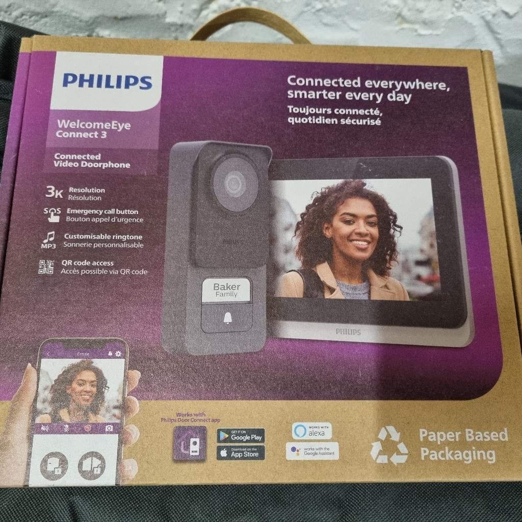 Visiophone Philips WelcomeEye Connect 3 -, Ophalen of Verzenden, Nieuw