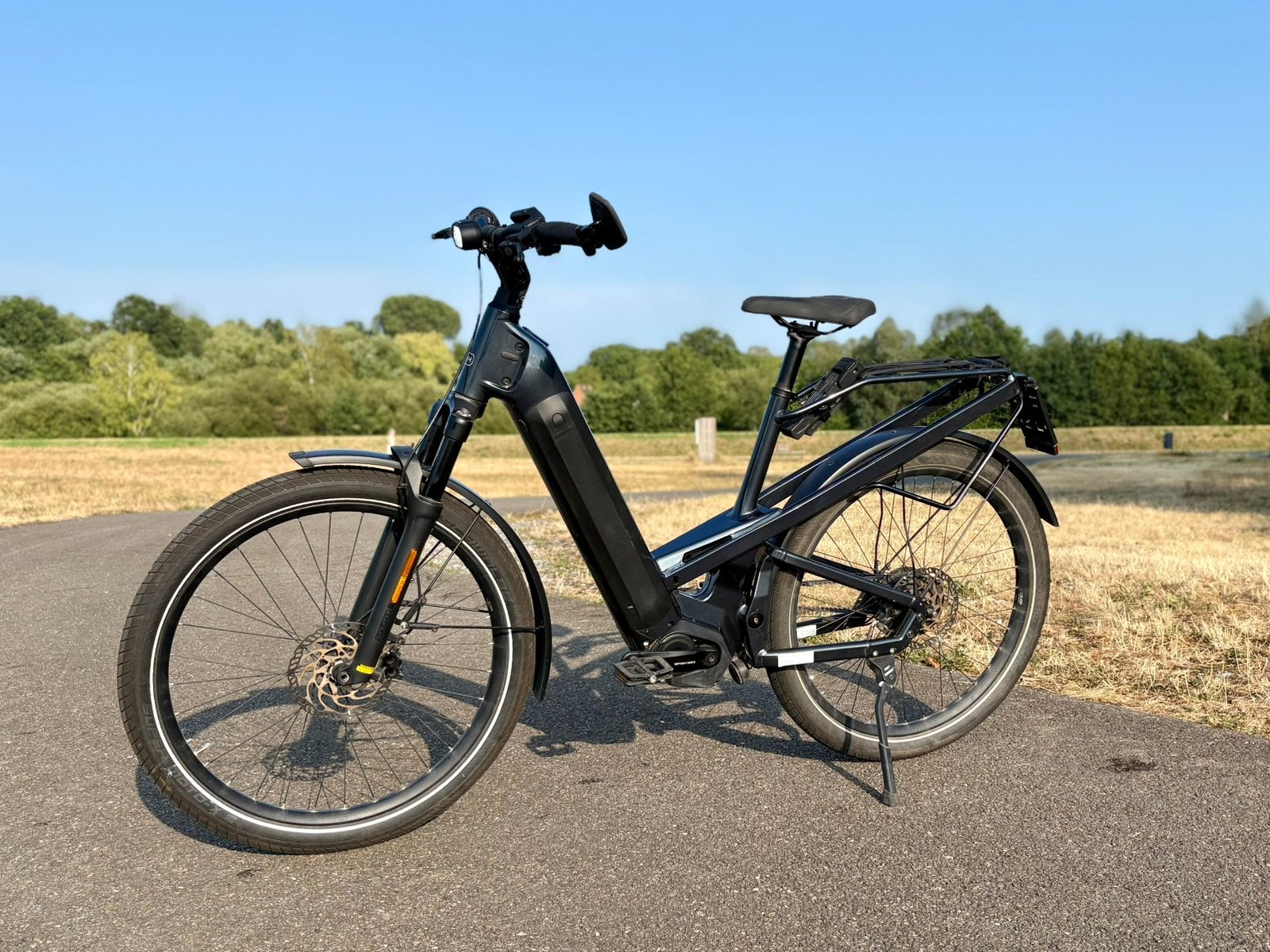 R&M Homage 4 GT Vario HS, 1250Wh, 2024, avec 54, Riese & Müller, 51 à 55 cm, 50 km par batterie ou plus, Comme neuf