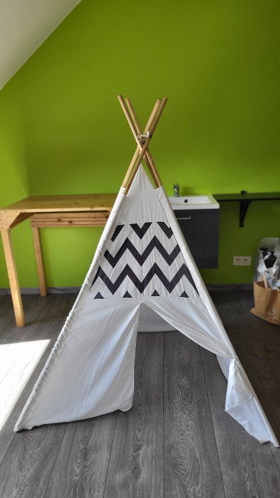 Tippietent voor kids, Kinderen en Baby's, Ophalen, Met print, Zo goed als nieuw, Wit