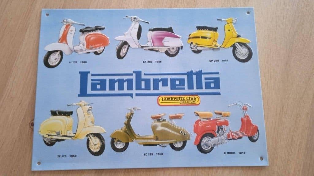Lambretta Blikken Modellenbord, Ophalen of Verzenden, Zo goed als nieuw