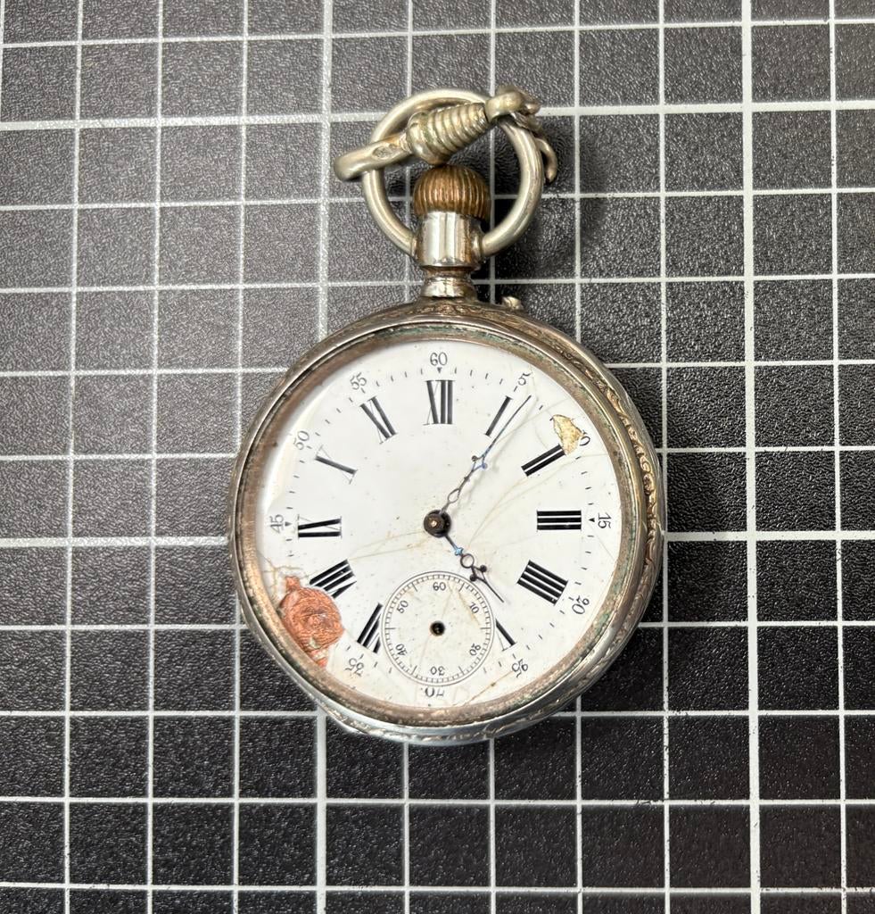 Montre à gousset ancienne - 10 Rubis - Pour pièces, Enlèvement, Argent, Montre de poche, Avant 1900