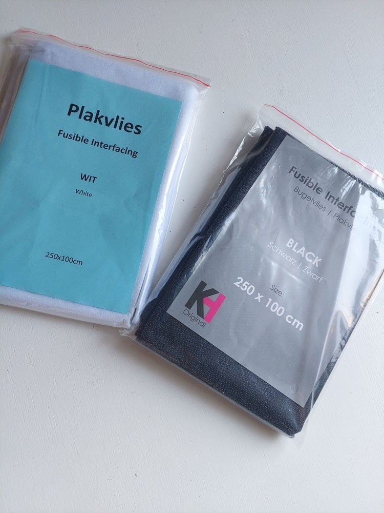 2 paquets d'interface fusible universel adhésif blanc + noir, Enlèvement ou Envoi, Neuf, Autres types