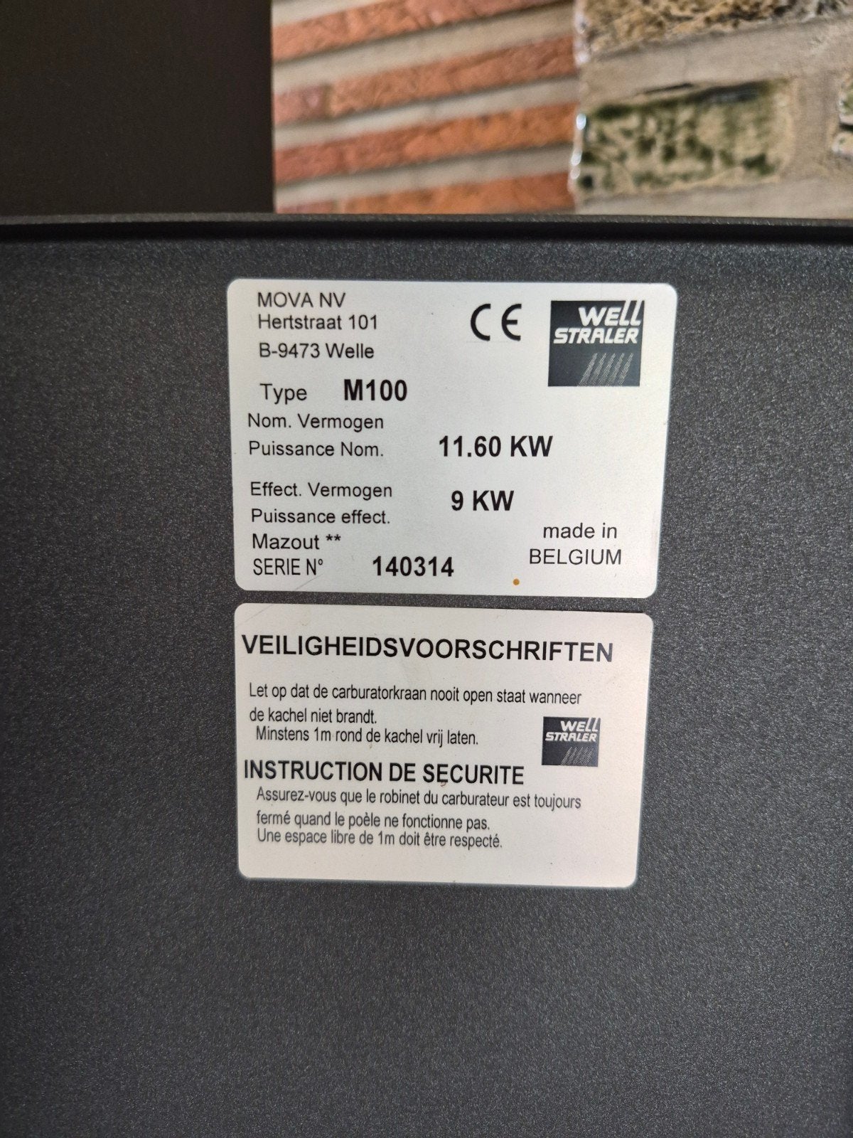 Stookolie - volledige installatie - perfect werkend, Bricolage & Construction, Chauffe-eau & Boilers, Enlèvement