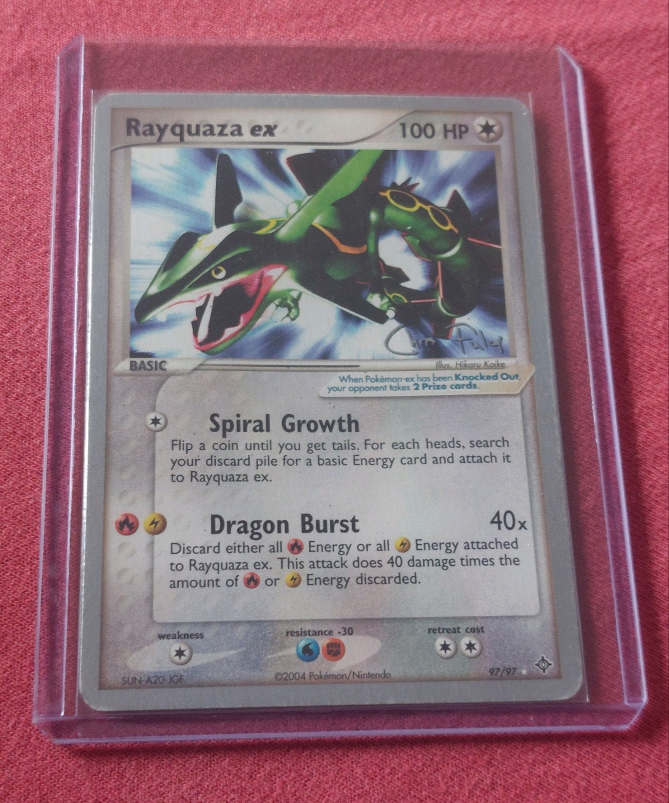 Rayquaza ex, Enlèvement ou Envoi, Utilisé, Cartes en vrac