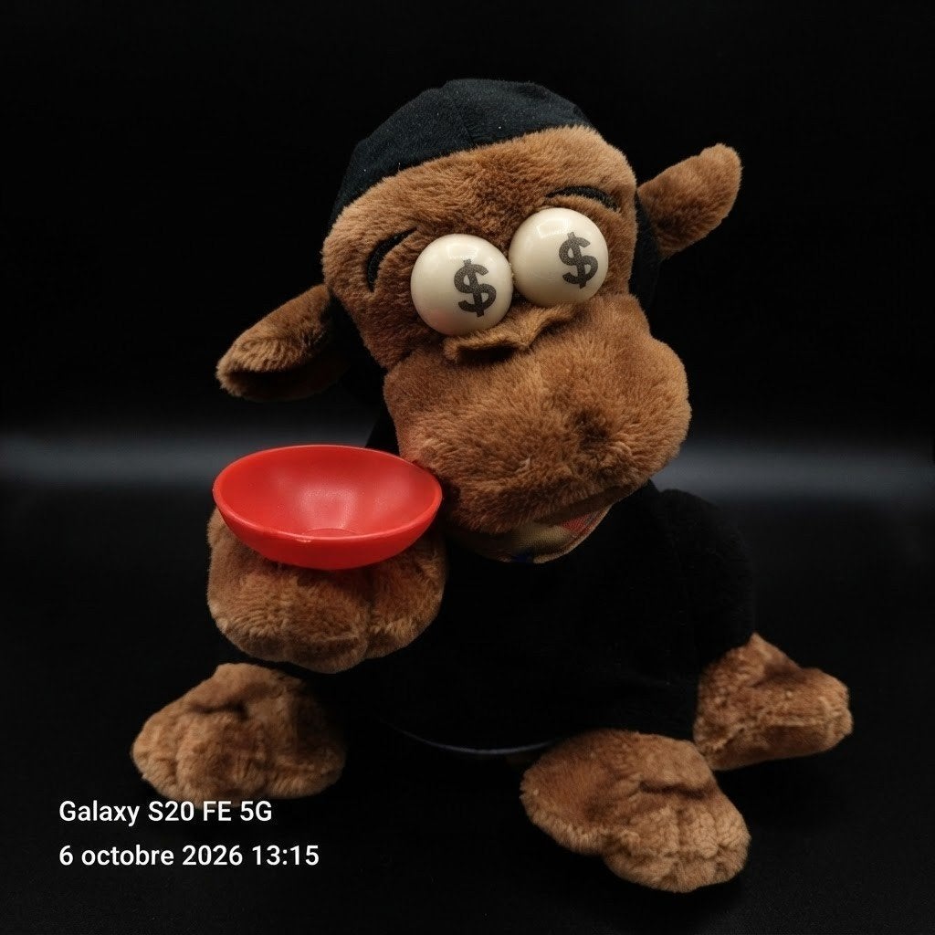 Peluche tirelire singe animée et sonore, Enfants & Bébés, Enlèvement, Rouge, Singe