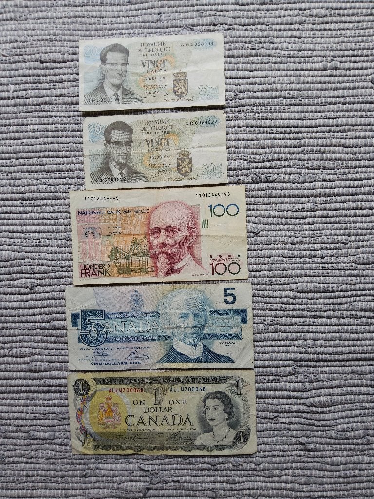 BILLETS DE BANQUE, Enlèvement ou Envoi, Billets de banque