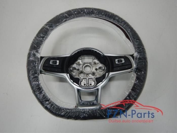 VW Golf 7 GTI Stuur Leer Stuur MF + F1 + CNL + VIEW, Auto-onderdelen, Besturing, Ophalen of Verzenden, Gebruikt