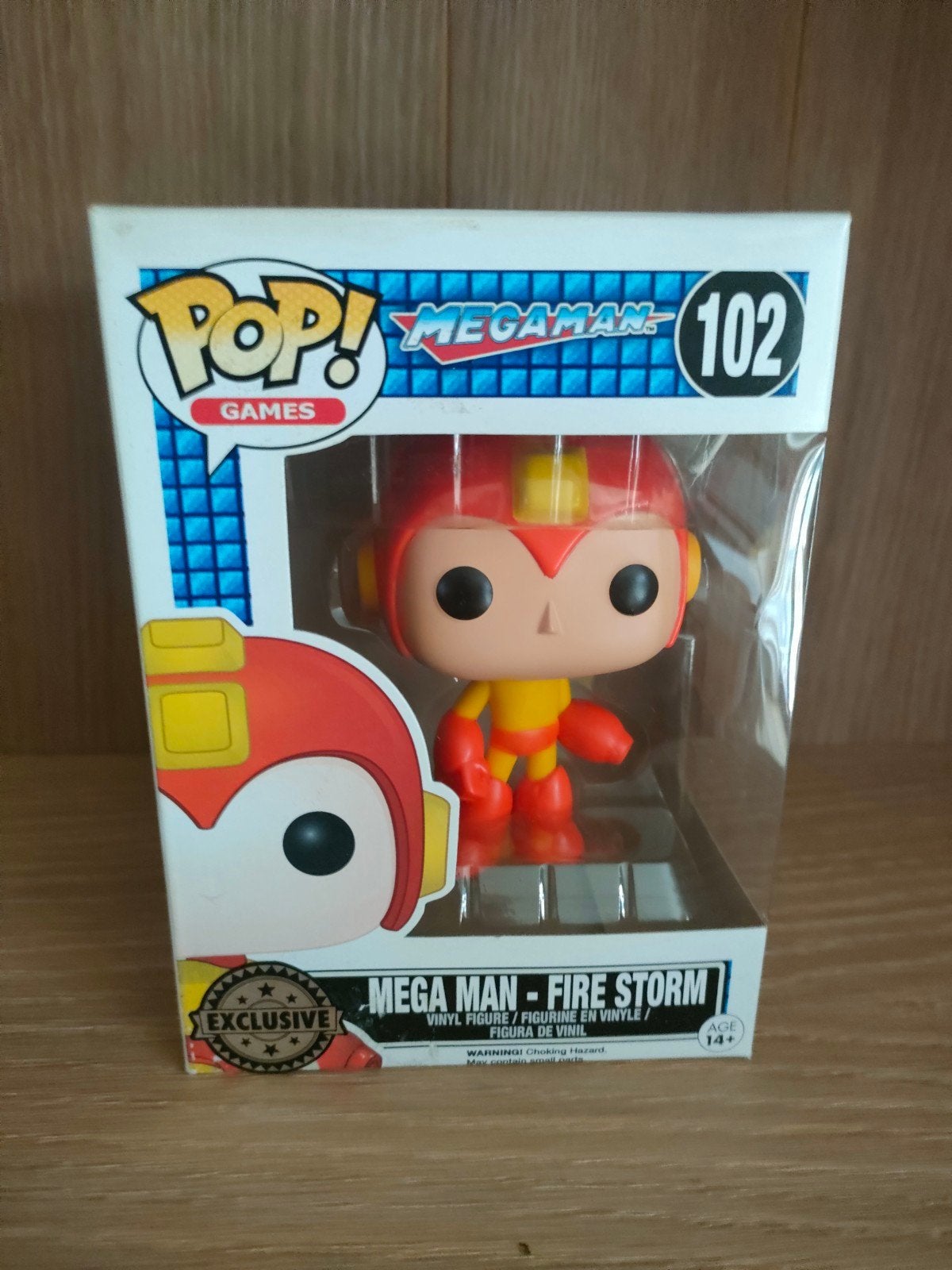 Funko Pop Original Megaman Fire Storm 102 „Vaulted”, Ophalen of Verzenden, Gebruikt